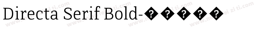 Directa Serif Bold字体转换